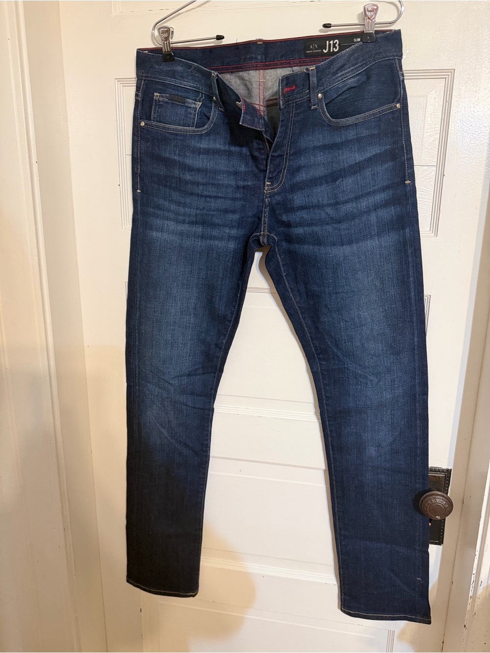 A/X Armani Exchange Men's Dark Blue Skinny Jeans